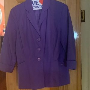 Dress Barn Purple Jacket Size 12
